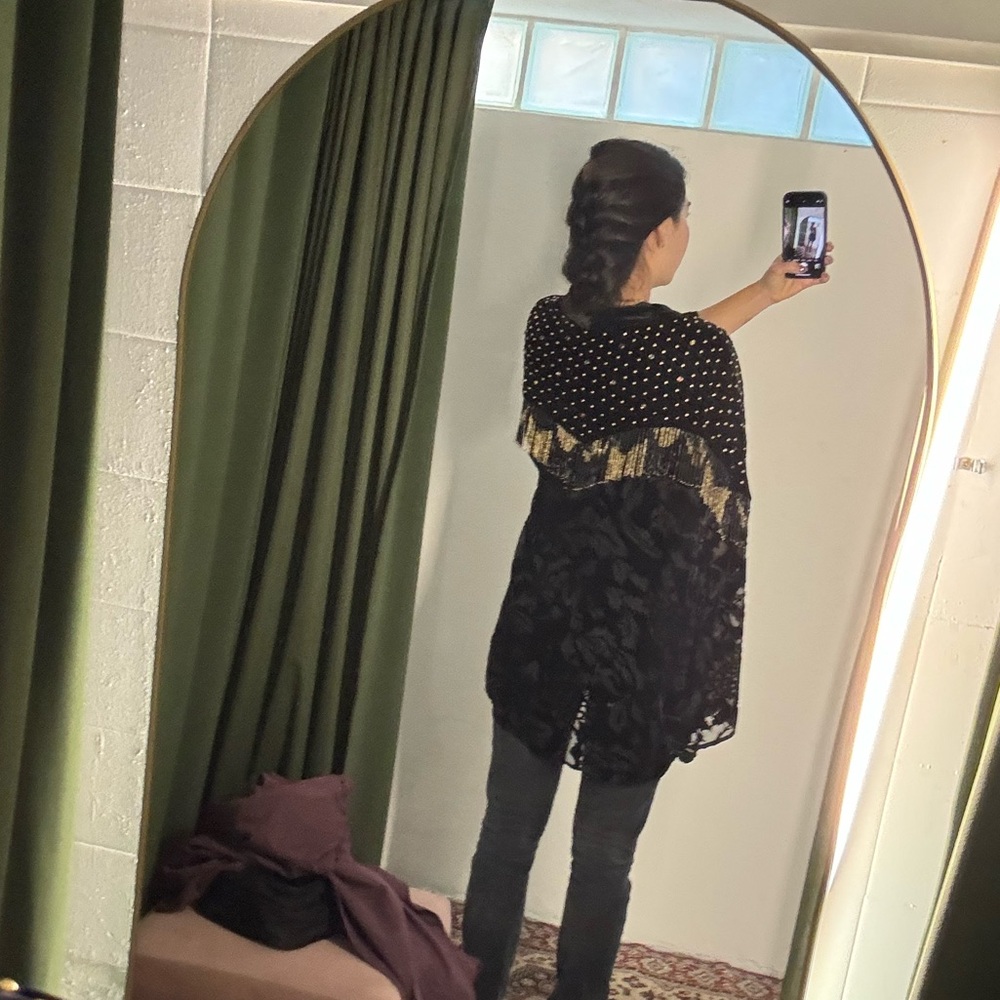Kooples Beaded/Fringe Kimono